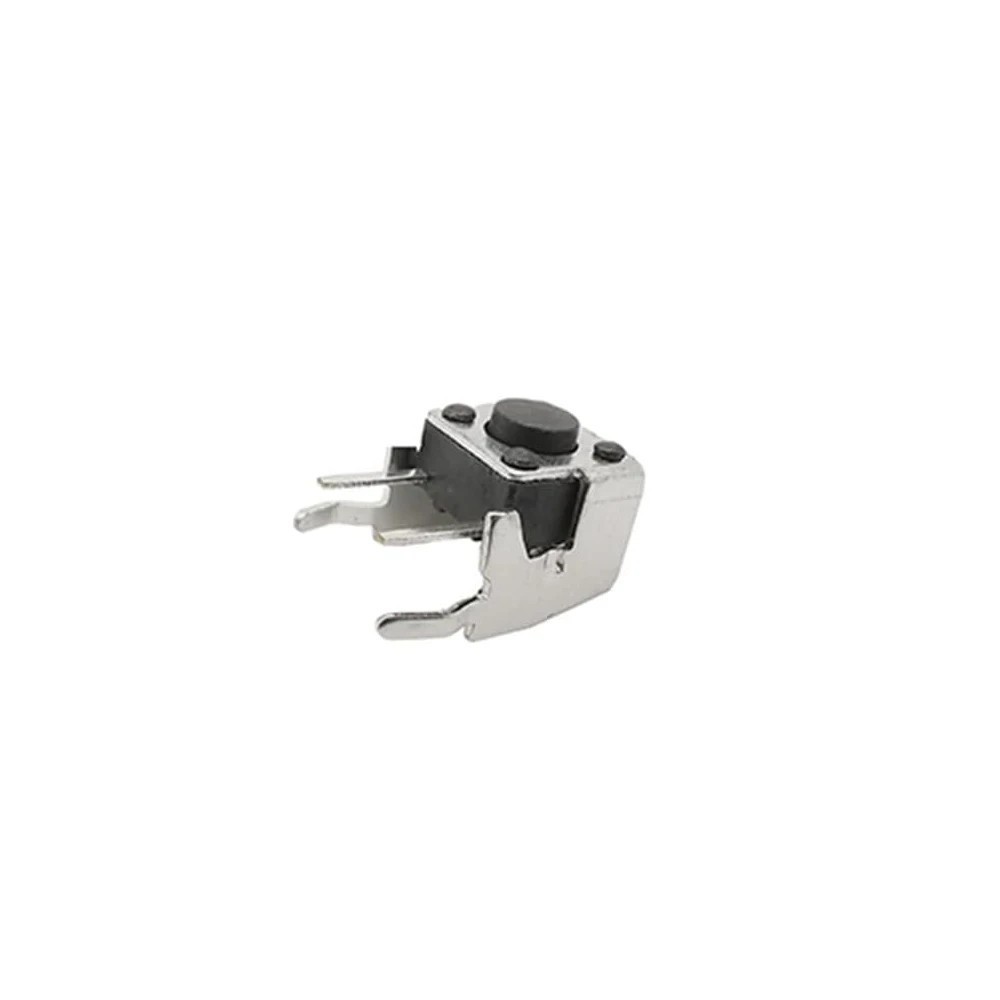 10X PULSADOR TACTIL MICRO INTERRUPTOR ANGULO RECTO CON STENT SOPORTE 6X6X4.3MM