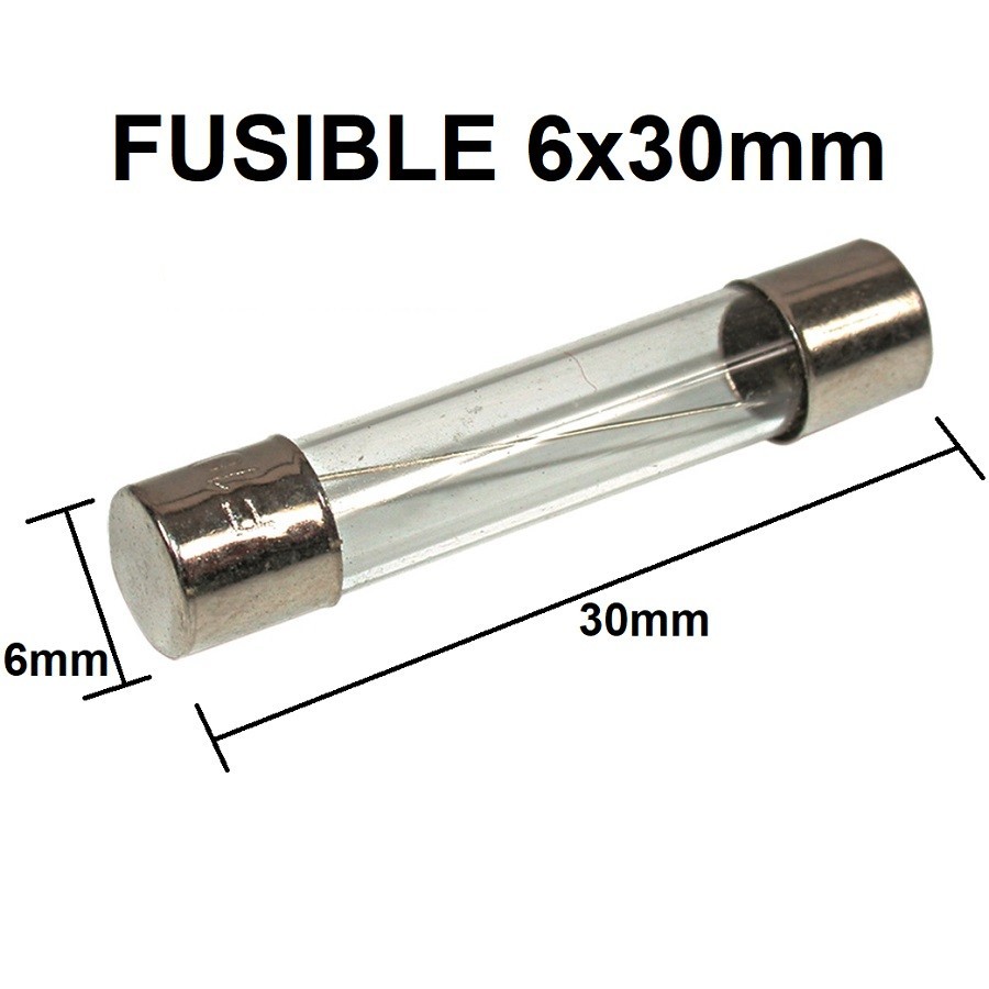 5X FUSIBLE RAPIDO DE VIDRIO 6X30 MM 1A 250V REF2141 - Imagen 3