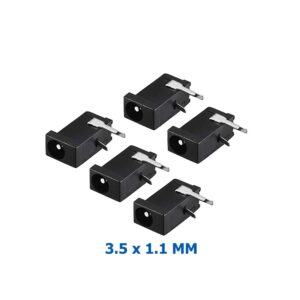 5X CONECTOR DC JACK HEMBRA 3,5  x 1,1 MM