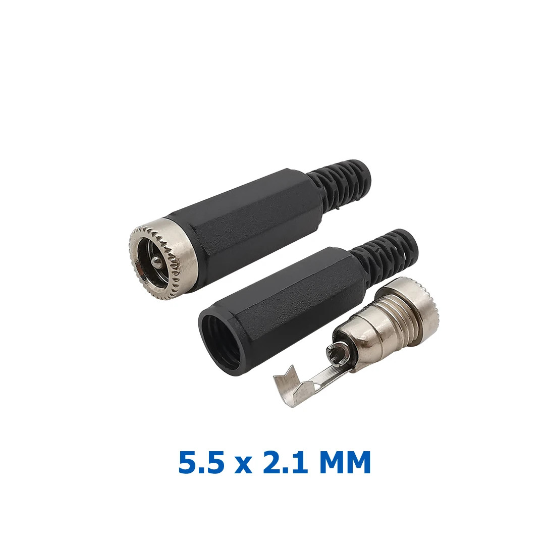 5x Conector aéreo DC Hembra 5.5 x 2.1 MM - Imagen 2