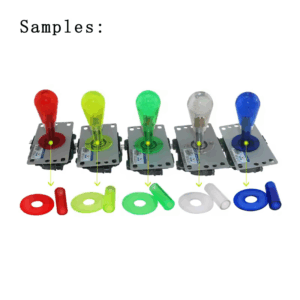 Tubo y arandela protector palanca joystick arcade translucida Amarillo