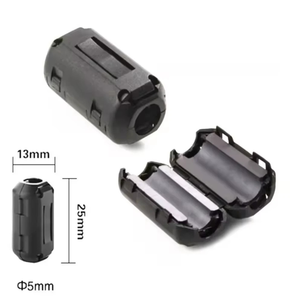 Anillo de ferrita con clip filtro interferencias magneticas 5MM - Imagen 3