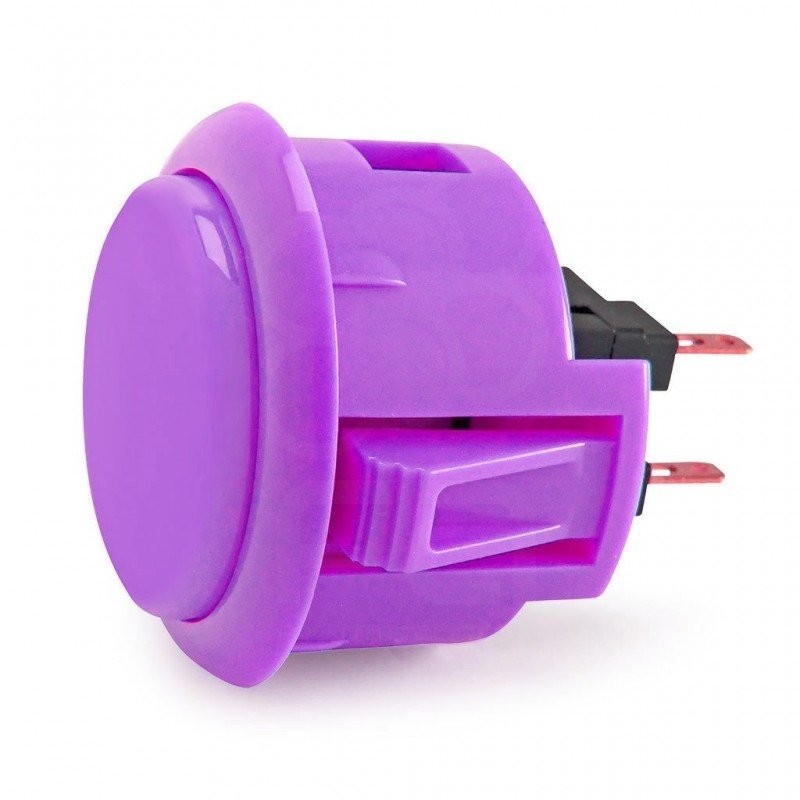 PULSADOR ARCADE PUSHBUTTON BARTOP RASPBERRY STICK MORADO