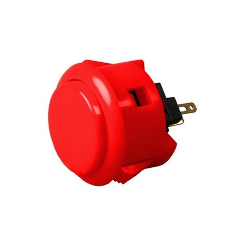 PULSADOR ARCADE PUSHBUTTON BARTOP RASPBERRY STICK ROJO