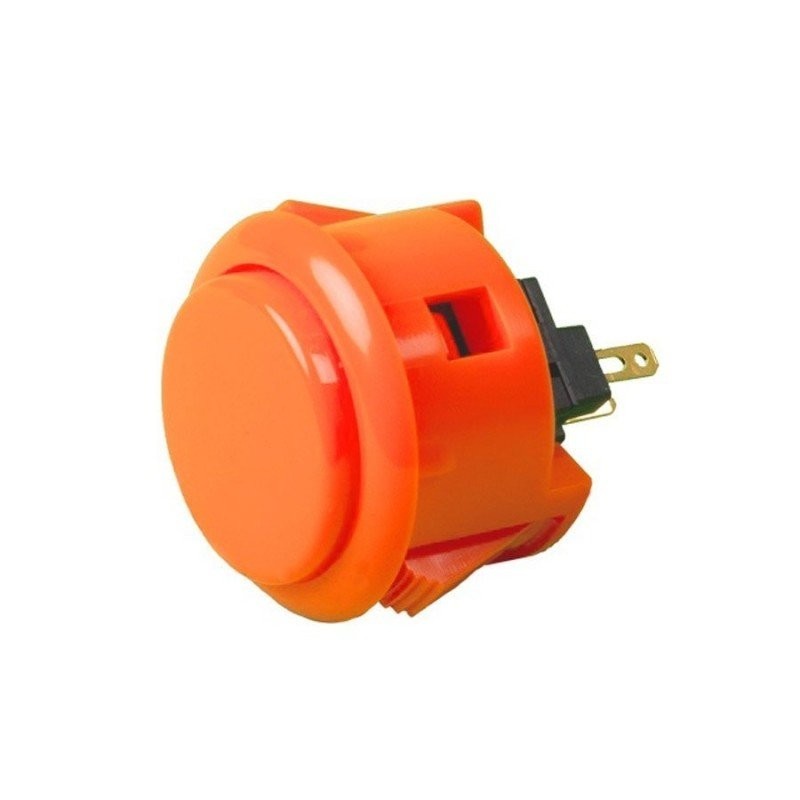 PULSADOR ARCADE PUSHBUTTON BARTOP RASPBERRY STICK NARANJA
