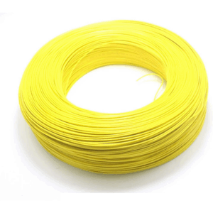 10 METROS Cable AWG24 AMARILLO trenzado