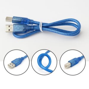 Cable usb compatible Arduino impresora Tipo A a tipo B 30 cm