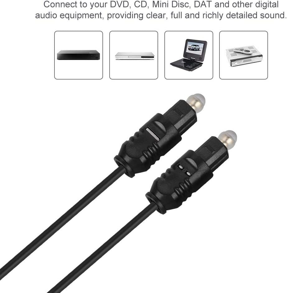 CABLE TOSLINK AUDIO DIGITAL FIBRA OPTICA 3M MACHO PARA DVD PS4 XBOX 360 NEGRO - Imagen 7