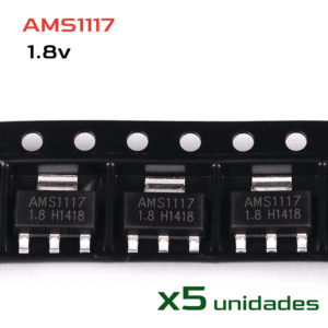 5x AMS1117 SMD REGULADOR DE TENSIÓN 1.8V LOW DROPOUT VOLTAGE REGULATOR SOT-223