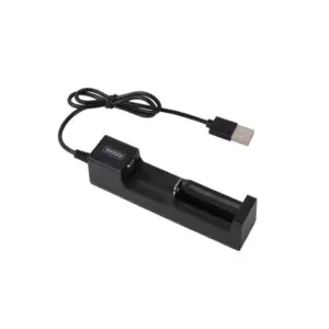 Cargador usb para pilas 18650, 16340, 14500, 10400 y 26650