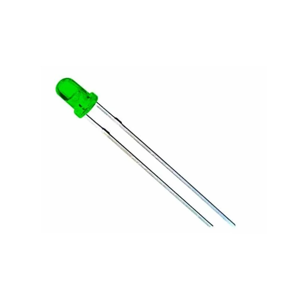 Diodo Led 3mm difuso Verde - Imagen 3