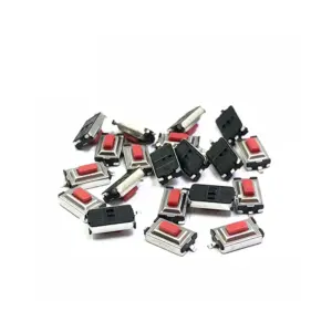 Microinterruptor Pulsador Táctil SMD 3x6x2.5 mm Rojo