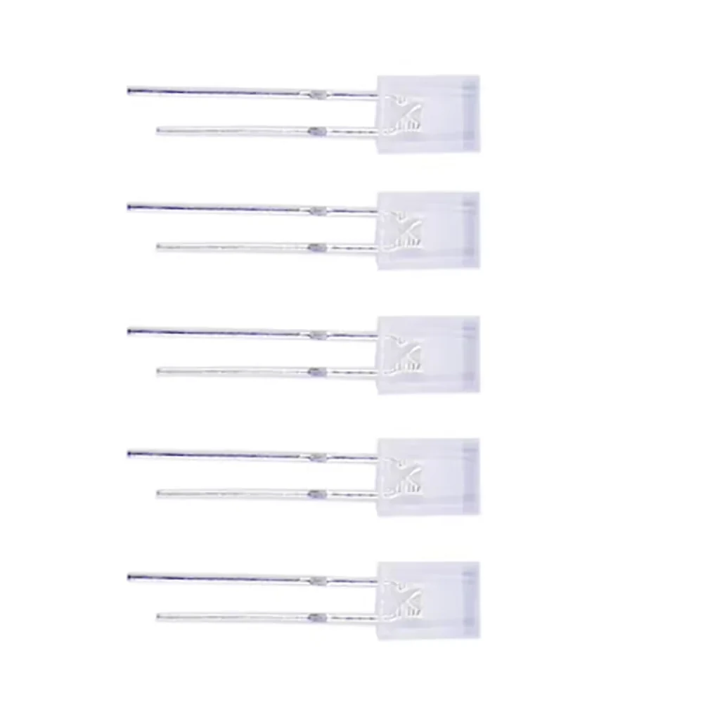 Diodo LED Rectangular 2x5x7 mm Blanco Brillante - Imagen 3