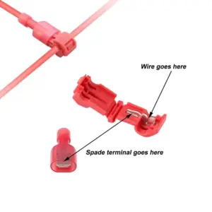 Conector de derivacion rapida T1 rojo 0.5 a 1.5 mm2