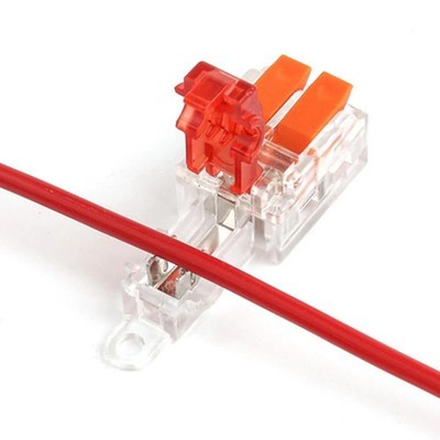 Conector de derivación rápida T2 doble palanca rojo 1.0 a 1.5 mm2 - Imagen 4