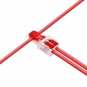 Conector de derivación rápida T2 doble palanca rojo 1.0 a 1.5 mm2