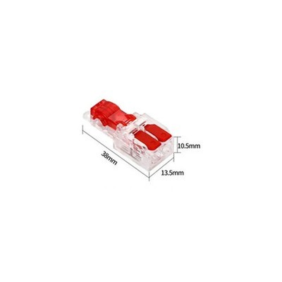 Conector de derivación rápida T2 doble palanca rojo 1.0 a 1.5 mm2 - Imagen 5