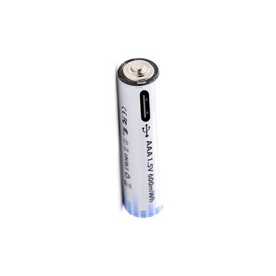 2x Pila Batería de litio recargable por USB Tipo C 1.5v AAA 600mAh - Imagen 14