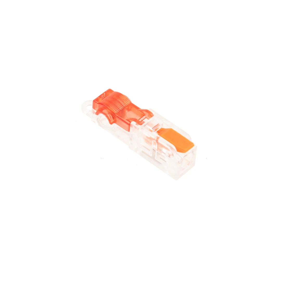Conector de derivación rápida T1 transparente con palanca rojo 1.0 a 1.5 mm2 - Imagen 3