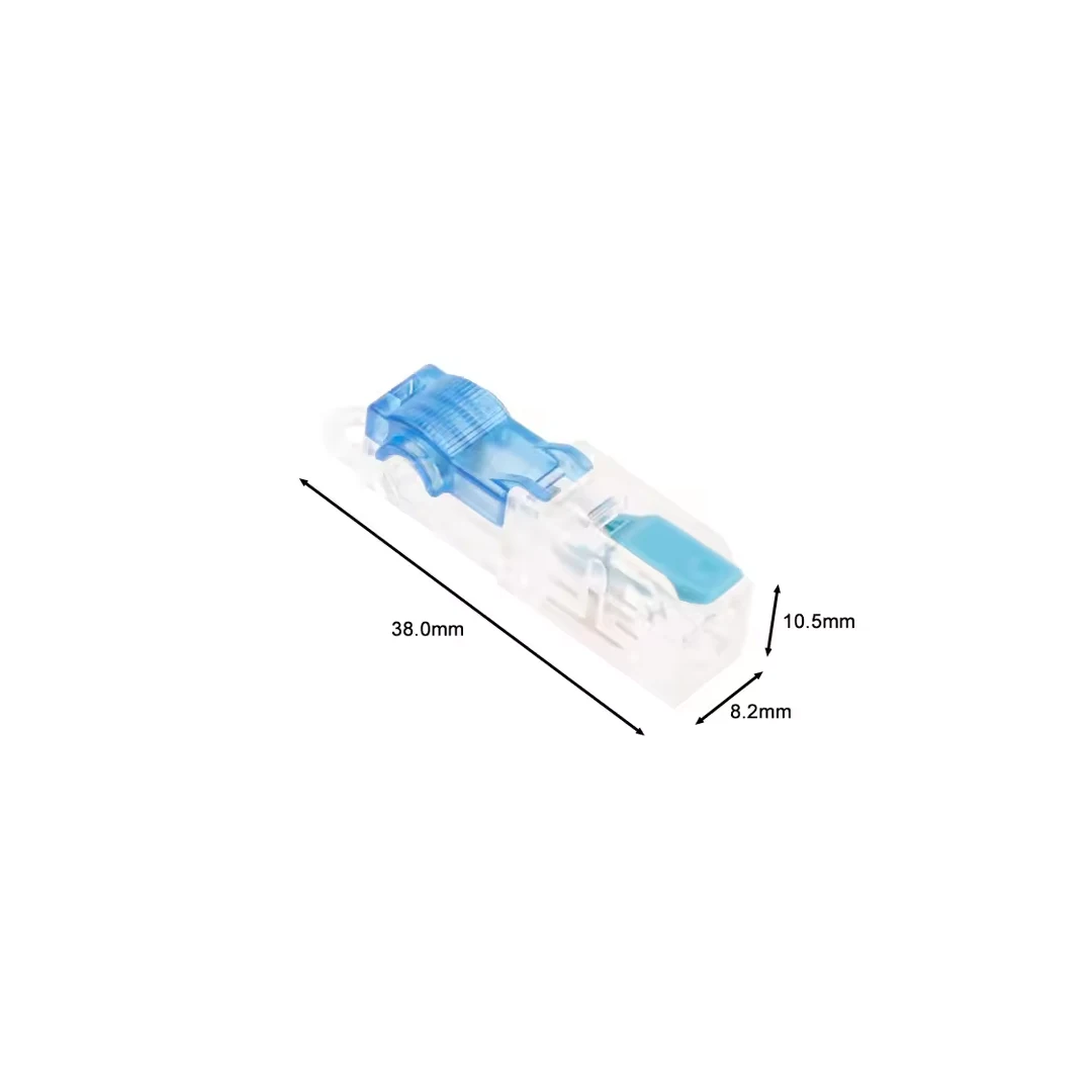Conector de derivación rápida T1 transparente con palanca azul 1.5 a 2.5 mm2 - Imagen 4