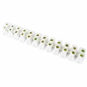 Regleta de conexión de 12 bornes 20A clemas para cable 2.5 a 4 mm2
