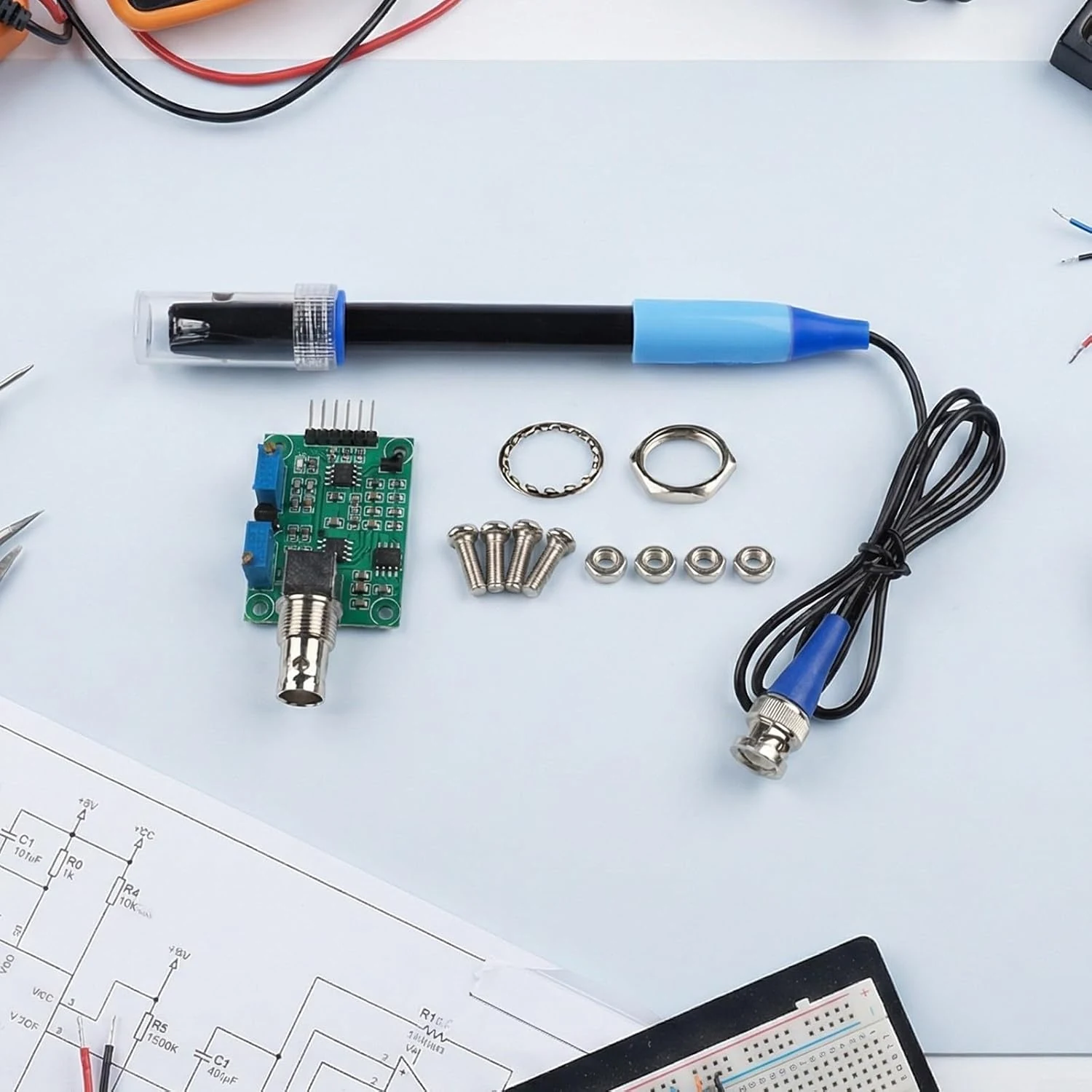 Kit Sensor de pH 0-14 con Sonda BNC y Módulo para Arduino - Imagen 6
