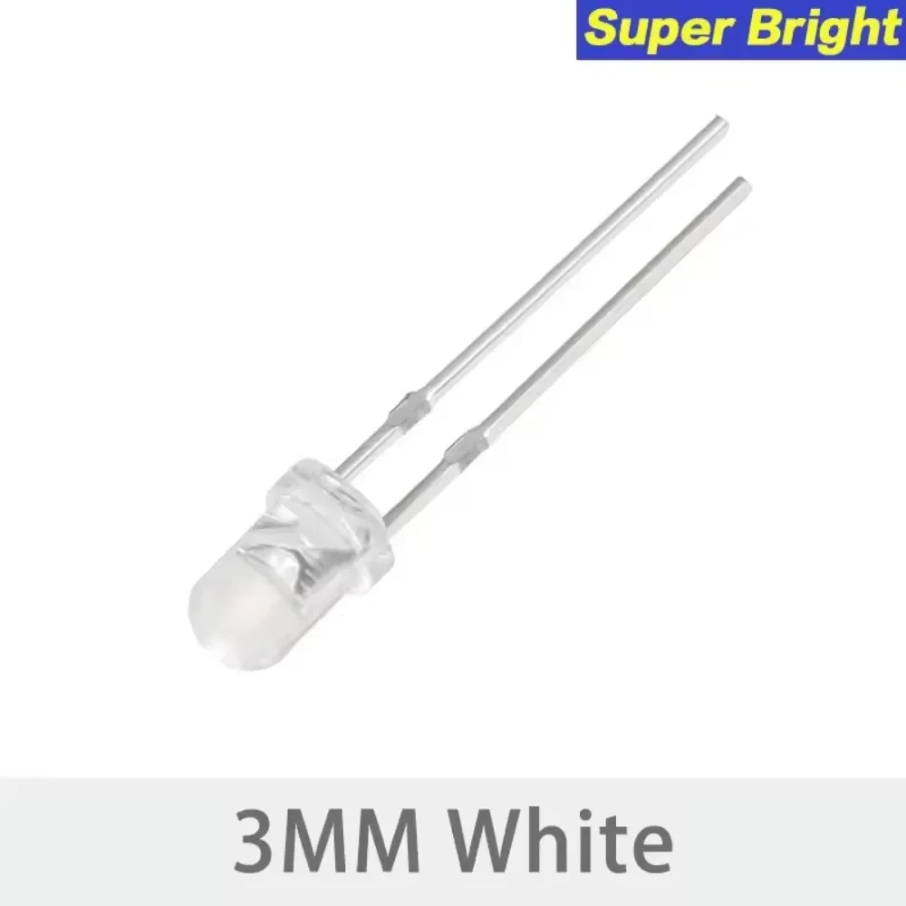 Diodo LED 3mm Blanco