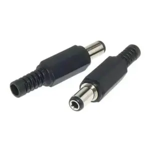 5x CONECTOR ALIMENTACION MACHO DC JACK 5,5MM X 2,5MM