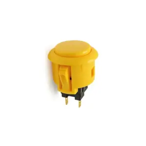 Pulsador Arcade Japones 24 mm Amarillo
