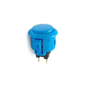 Pulsador Arcade Japones 24 mm Azul