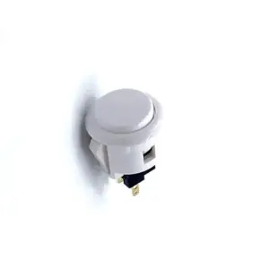 Pulsador Arcade Japones 24 mm Blanco