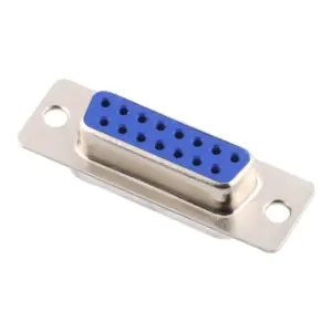 Conector DB15 Hembra D-Sub de 15 Pines para Soldar a Cable