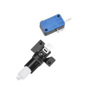 Pulsador Cuadrado Arcade Iluminado LED Azul con Microinterruptor DIY