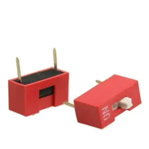 Interruptor DIP Switch 1 Posición | Paso 2.54mm | ON/OFF Rojo