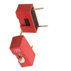 Interruptor DIP Switch 1 Posición | Paso 2.54mm | ON/OFF Rojo