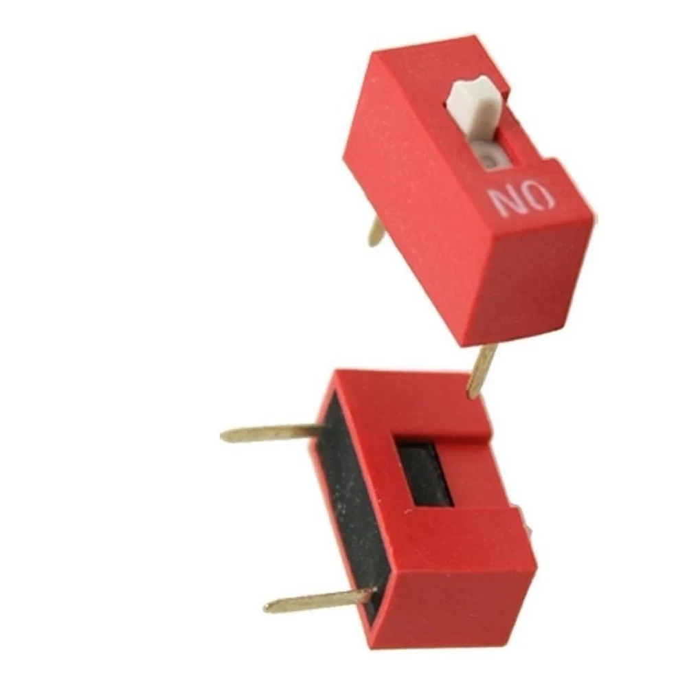 Interruptor DIP Switch 1 Posición | Paso 2.54mm | ON/OFF Rojo - Imagen 4