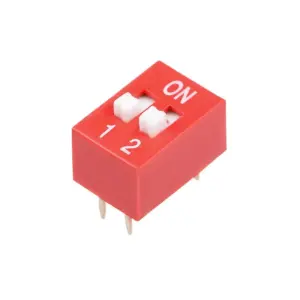 Interruptor DIP Switch 2 Posiciones (2P) – Paso 2.54 mm