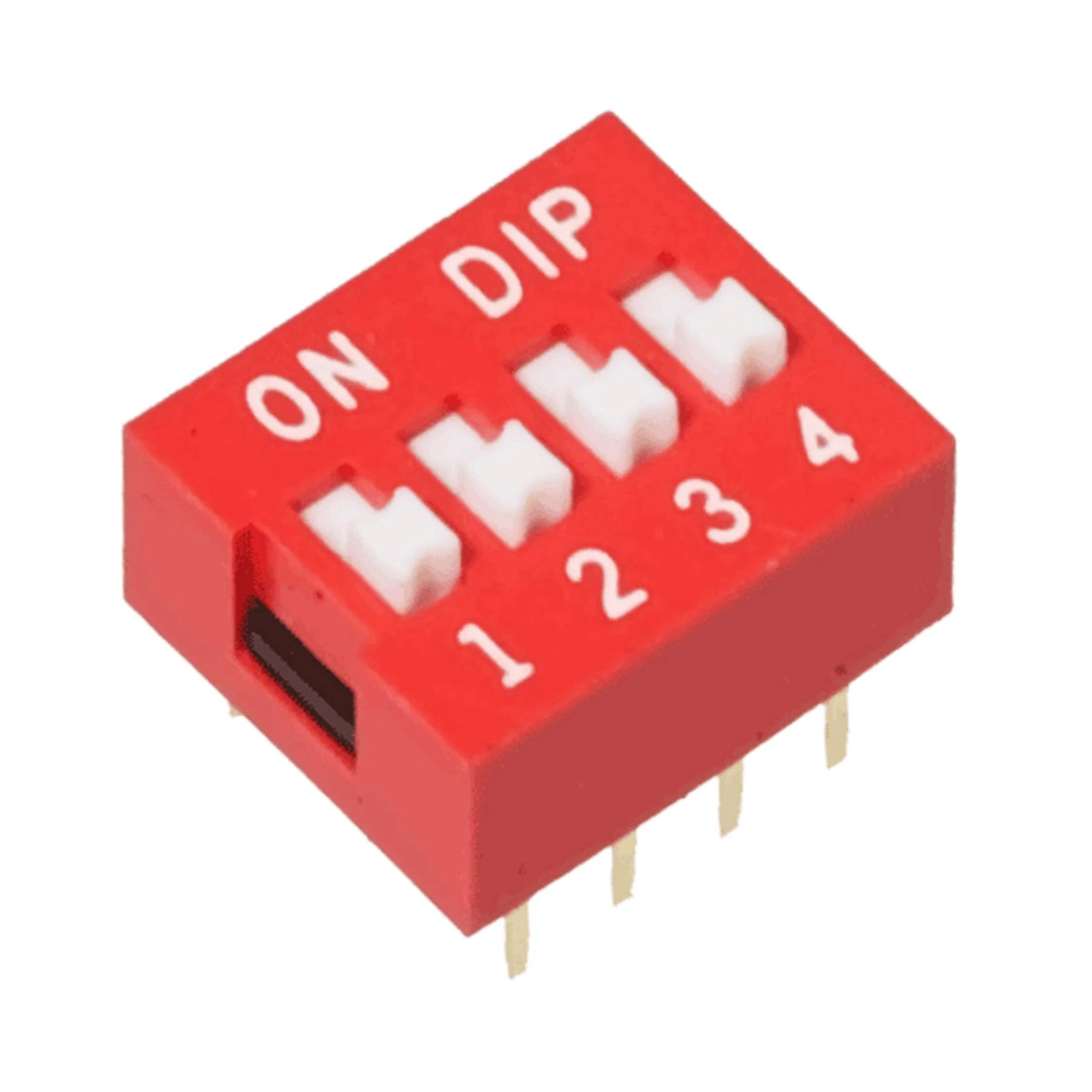 Interruptor DIP Switch 4 Posiciones (4P) - Paso 2.54 mm