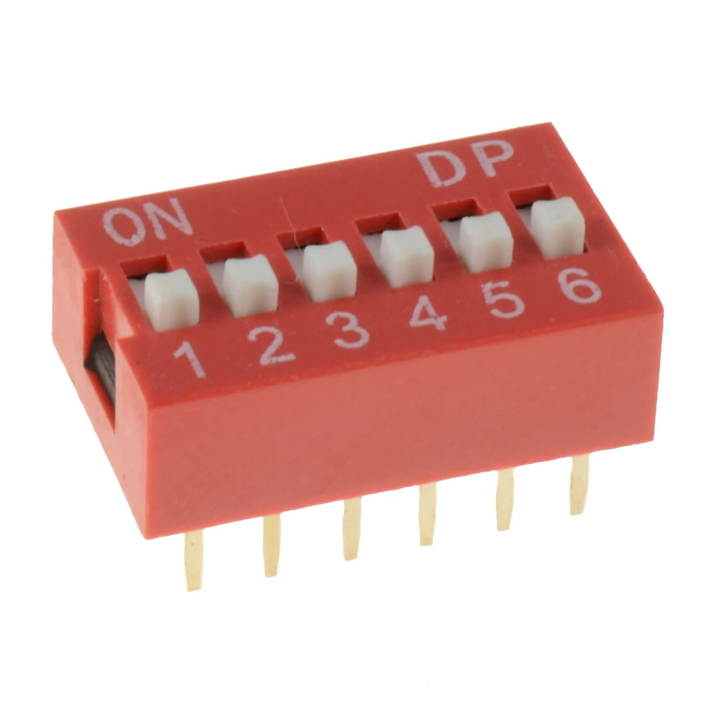 Interruptor DIP Switch 6 Posiciones (6P) - Paso 2.54 mm