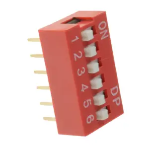 Interruptor DIP Switch 6 Posiciones (6P) – Paso 2.54 mm