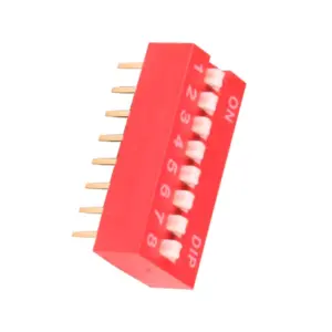 Interruptor DIP Switch 8 Posiciones (8P) – Paso 2.54 mm