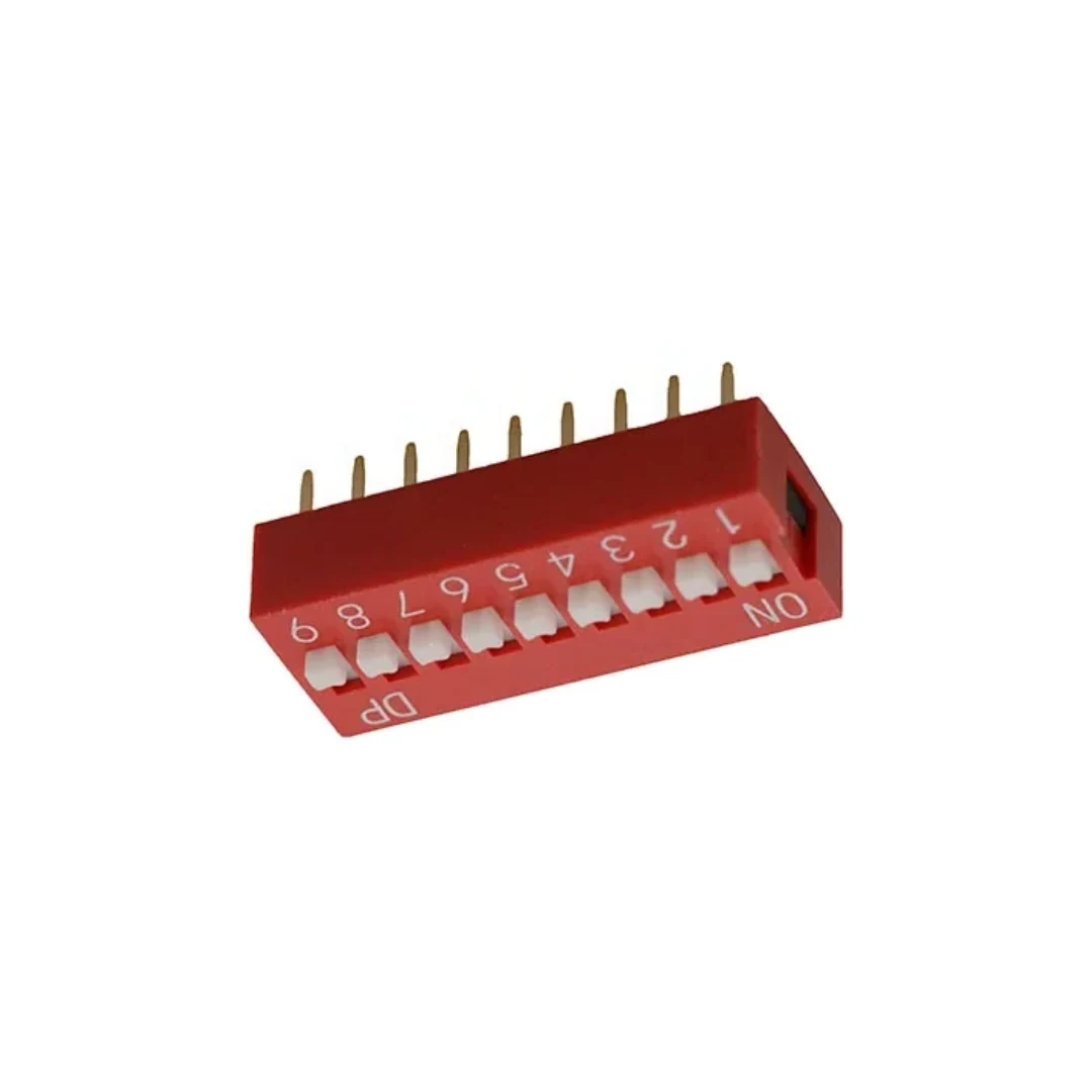 Interruptor DIP Switch 9 Posiciones | Paso 2.54mm | ON/OFF Rojo - Imagen 4