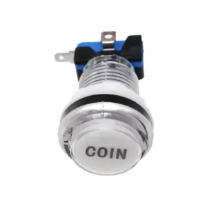 Pulsador Arcade 33mm LED iluminado COIN