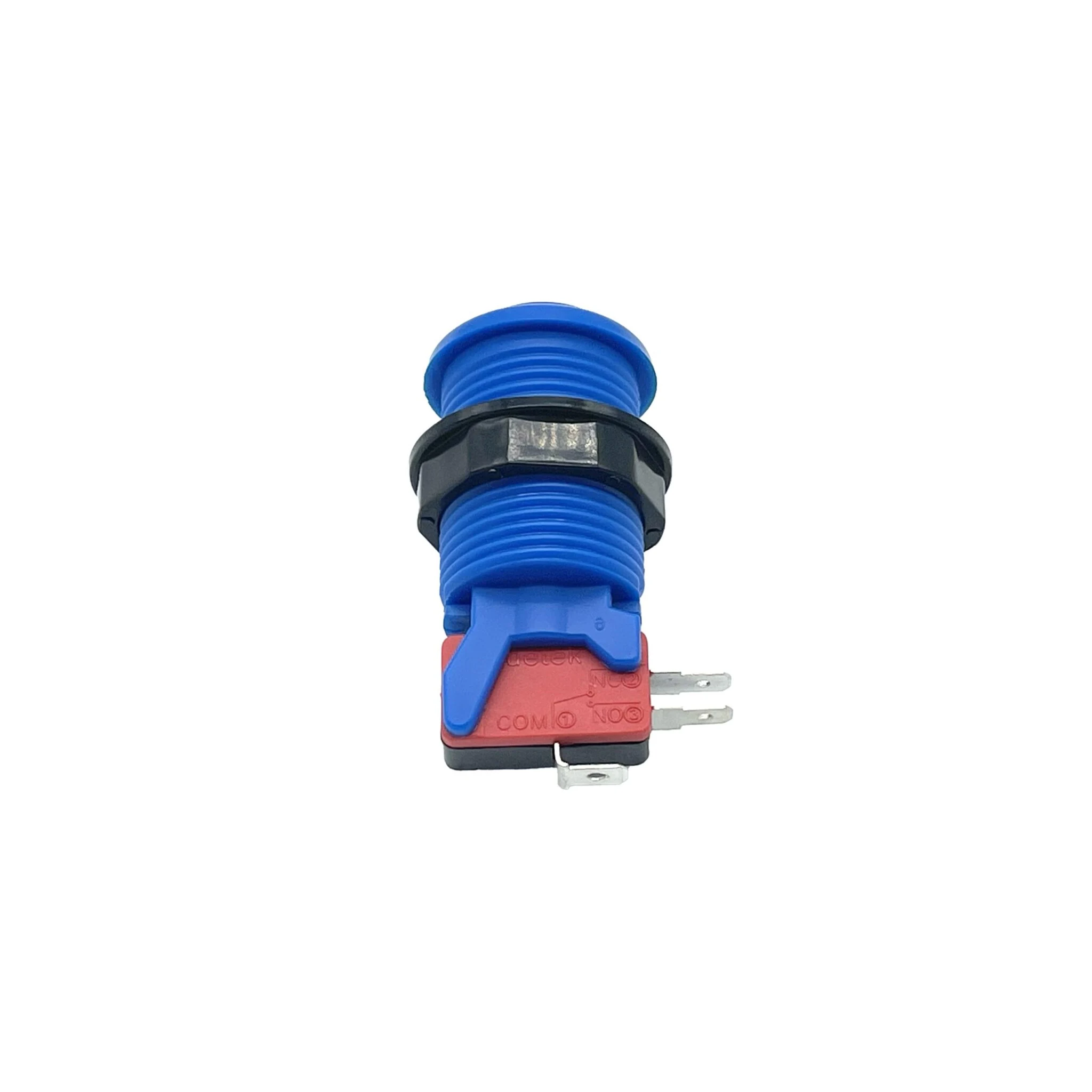 Pulsador Arcade Americano Cóncavo 28mm Azul con Microinterruptor - Imagen 4