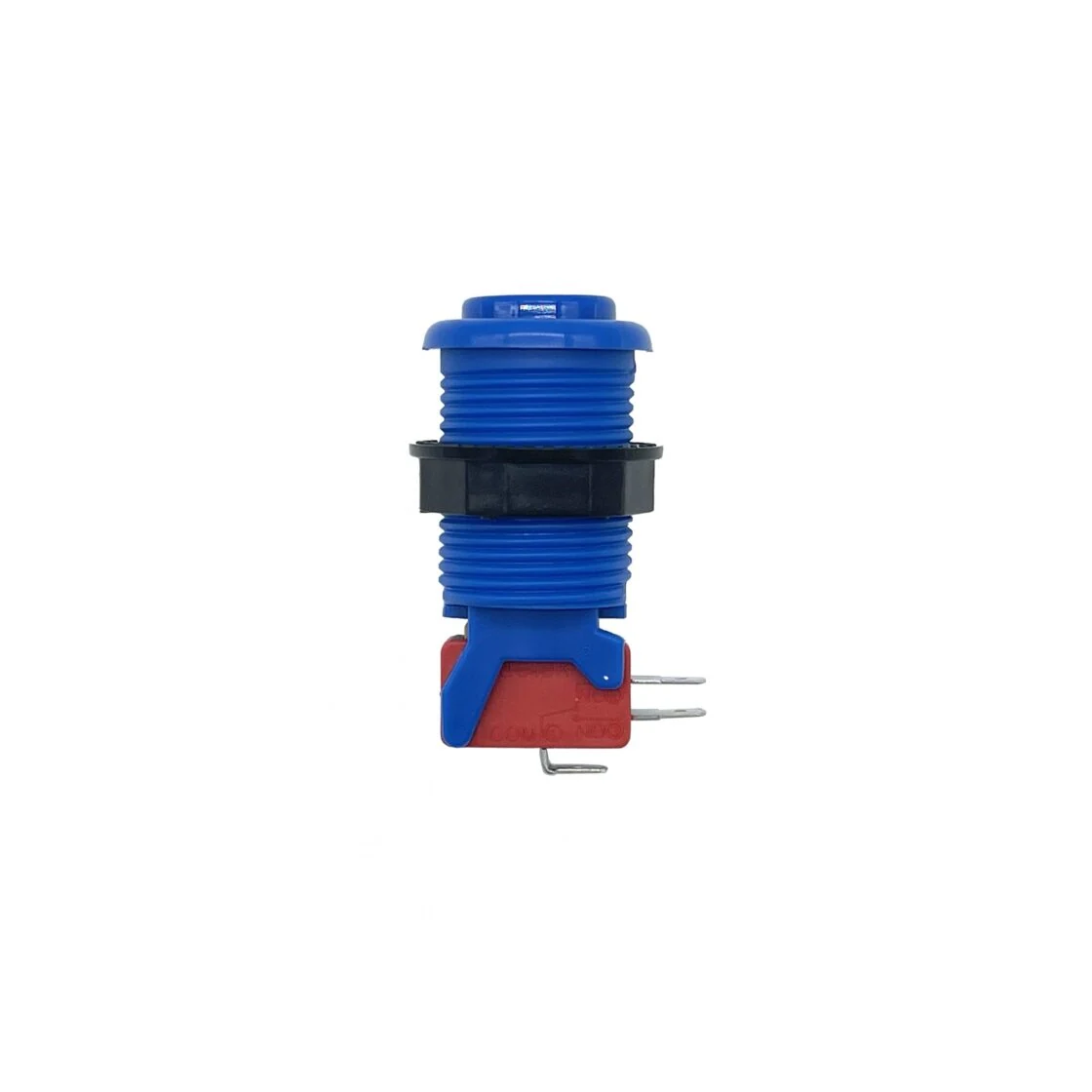 Pulsador Arcade Americano Cóncavo 28mm Azul con Microinterruptor - Imagen 5