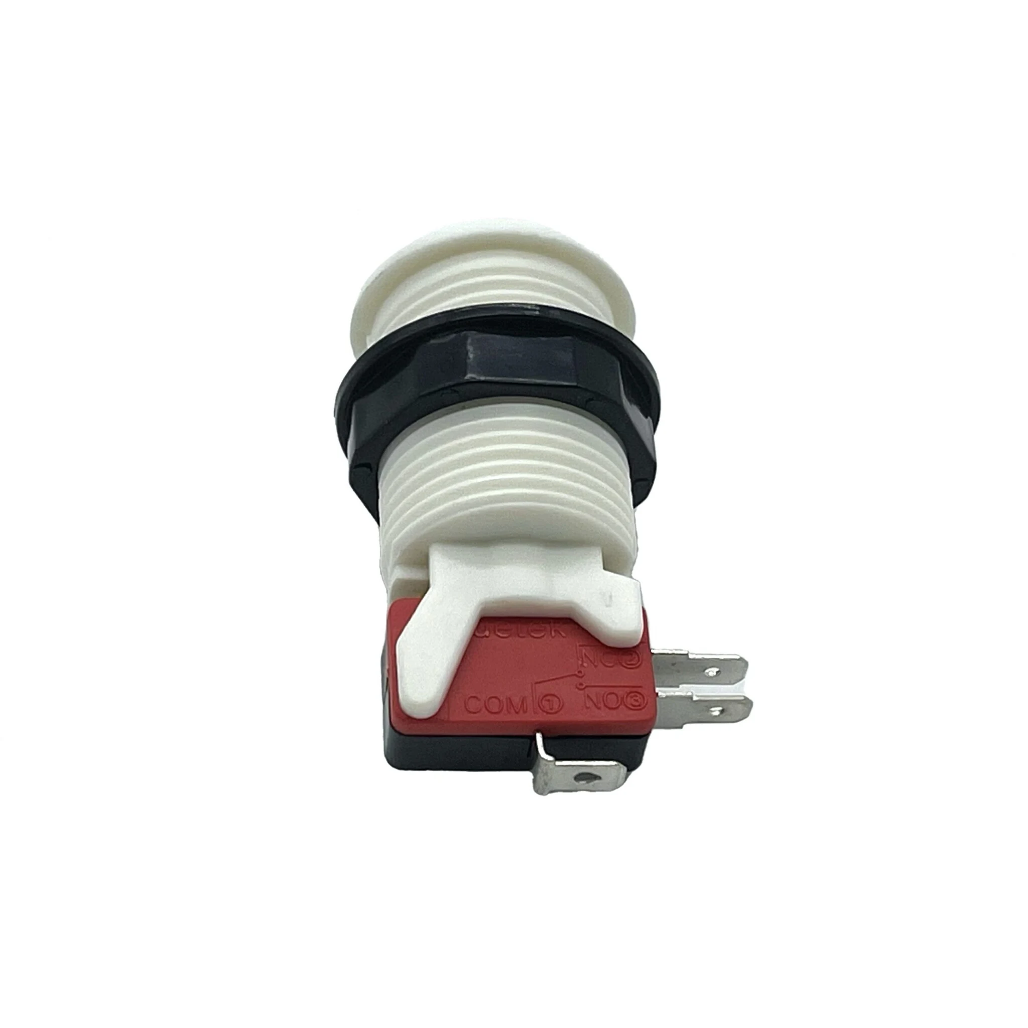 Pulsador Arcade Americano Cóncavo 28mm Blanco con Microinterruptor - Imagen 4