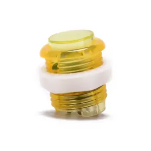 Pulsador Arcade LED Amarillo 28mm Iluminado Botón Recreativa Bartop 24mm